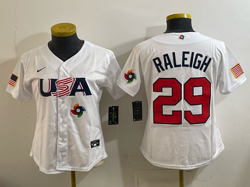 youth 2026 World cup white Nike MLB jersey 008
